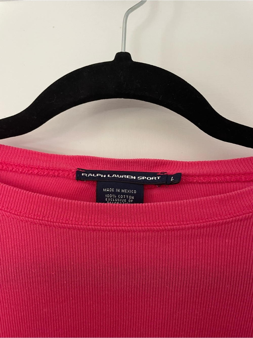 Ralph Lauren Women’s Long-Sleeve Crewneck Tee in Pink - Picture 3 of 3